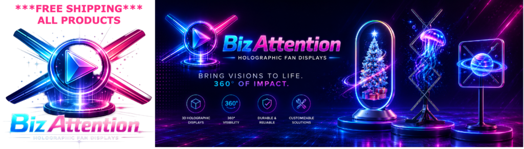 LED Holographic Fan Displays