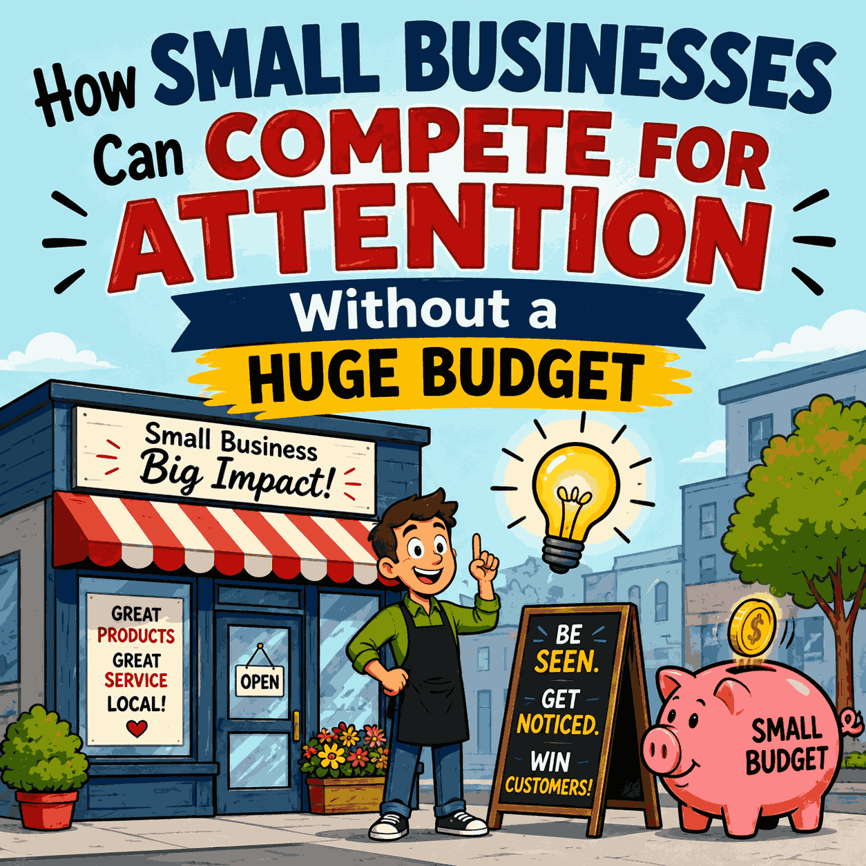 How Small Businesses Can Compete for Attention Without a Huge Budget