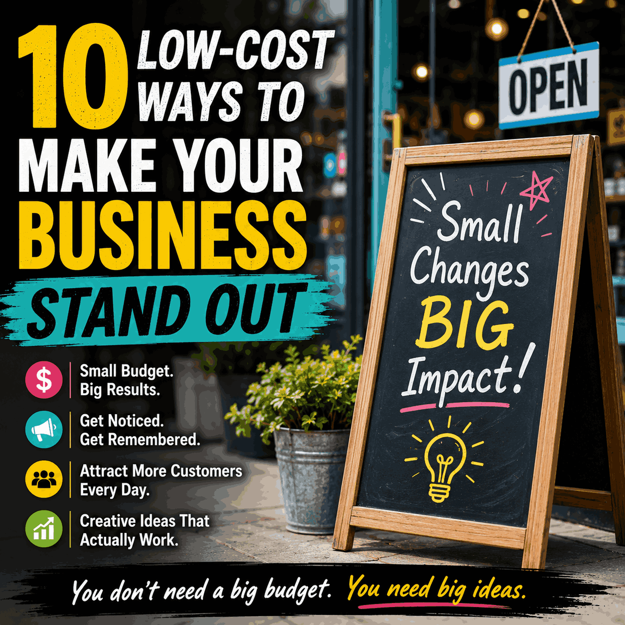 10 Low-Cost Ways to Make Your Business Stand Out