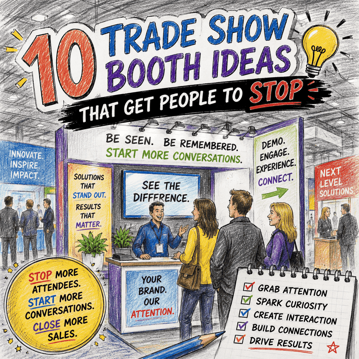 10 Trade Show Booth Ideas That Get People to Stop