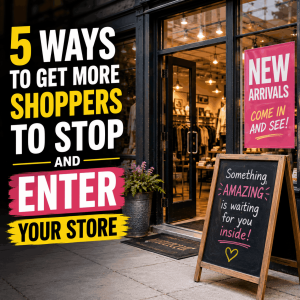 5 Ways to Get More Shoppers to Stop and Enter Your Store